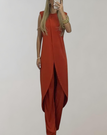 Variant image for Damen-zweiteiliges Kleid, Spitzendetails, Polyester, fließender Rock-25