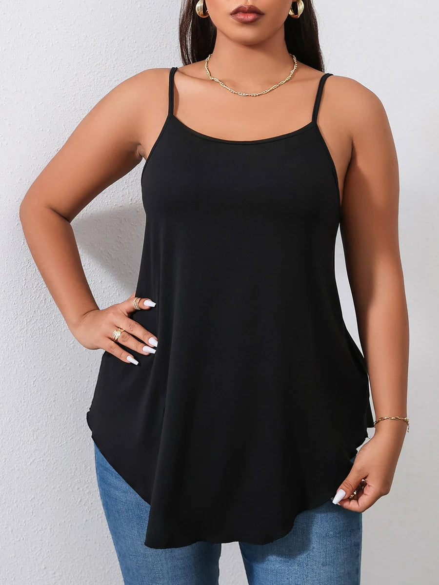 Ärmelloses modernes Damen-Top, Plus-Size, 100 % Baumwolle 3