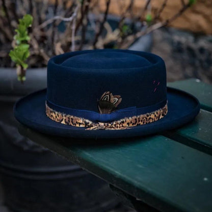 Variantenbild für Damen-Fedora, Bold Crown, 100 % Wolle, elegantes Design-1