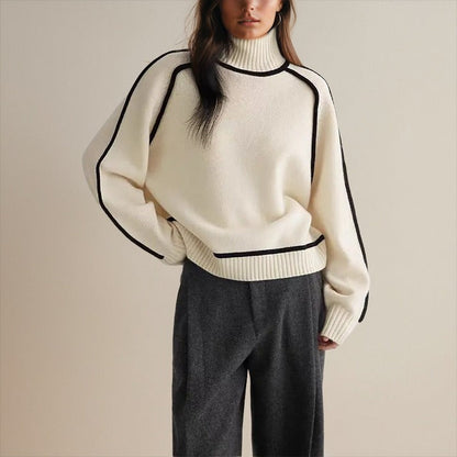 Damenpullover im klassischen Design, 100% Polyester-4