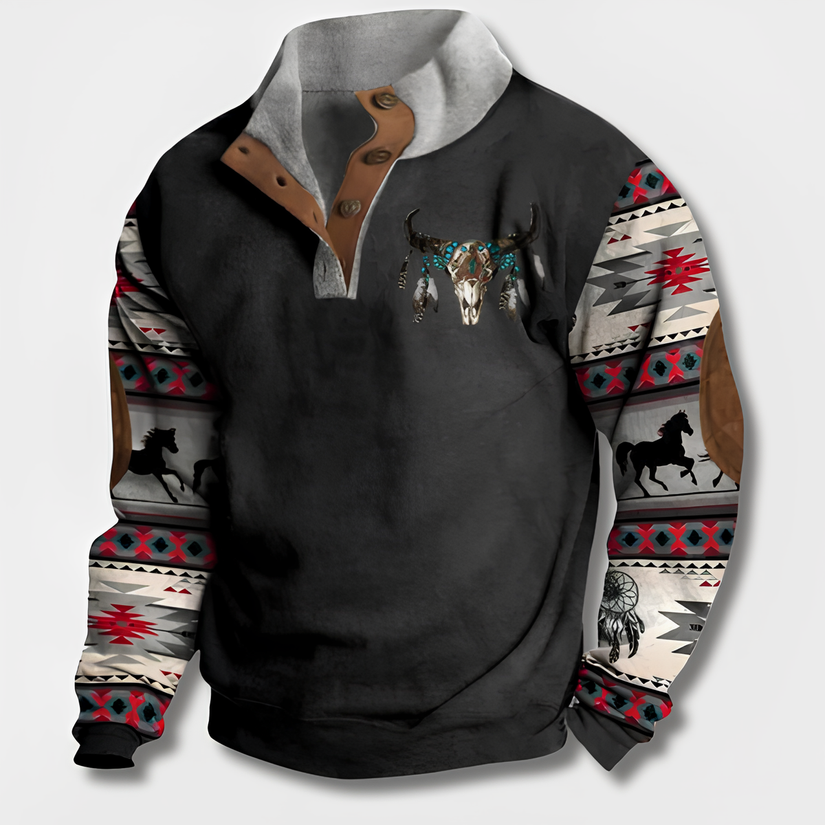 Variant image for Herren-Hemdjacke, lässig, Vintage Baumwolle-17