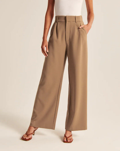 Variant image for Damen-Hose, hohe Taille, weites Bein, Spandex-19