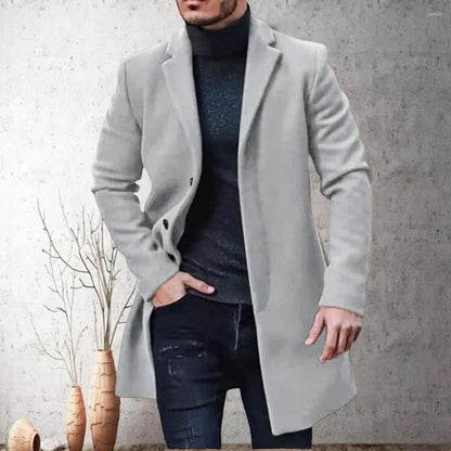 Herrenmantel, elegantes Winterdesign, hochwertiger Stoff-2