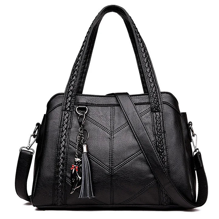Damen-Lederhandtasche, vielseitiger Stil, hochwertiges Leder-2
