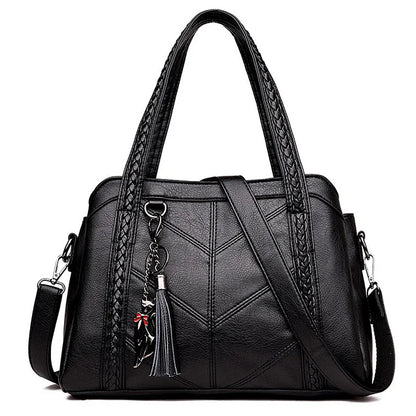 Variant image for Damen-Lederhandtasche, vielseitiger Stil, hochwertiges Leder-2