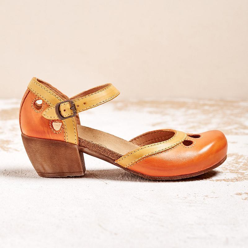 Damen-Schuhe, bequemes Leder, ergonomisches Design-5