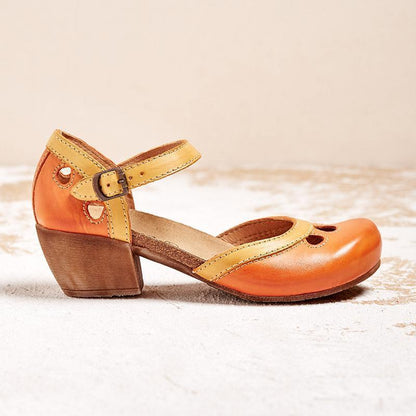 Damen-Schuhe, bequemes Leder, ergonomisches Design-5