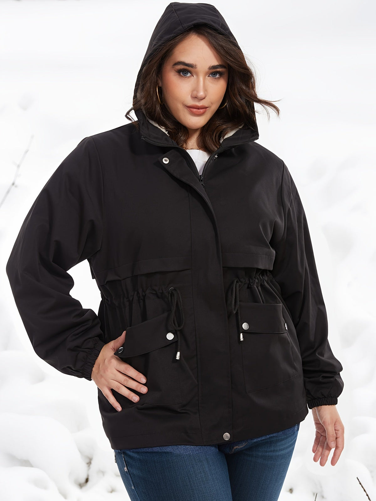 Variant image for Winterjacke Damen Parka mit Kapuze Hochwertiges Polyester-1