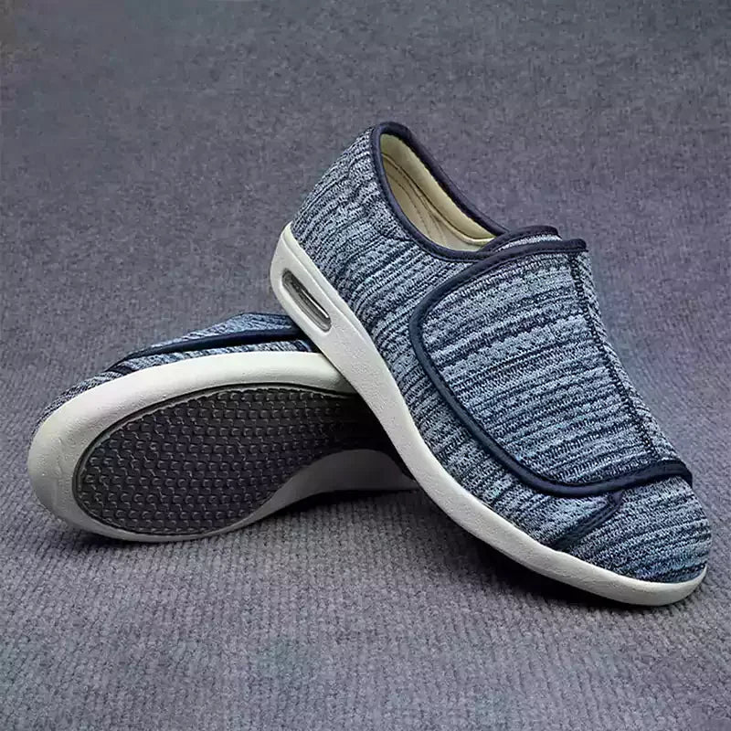 Herren-orthopädische Schuhe, Damen mit Klettverschlüssen, orthopädische Stütze und Komfort, Synthetik und Textil-3