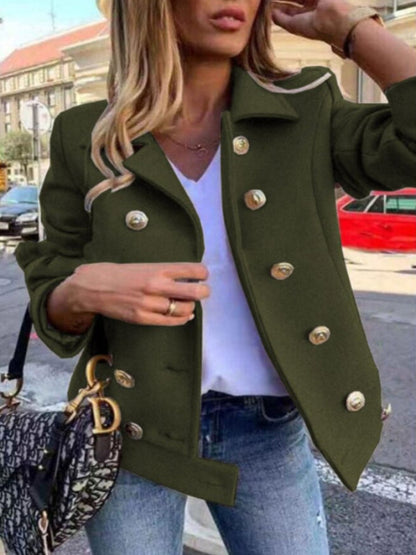 Variant image for Damen Blazer Doppelknöpfiges Polyester mit goldenen Details-15