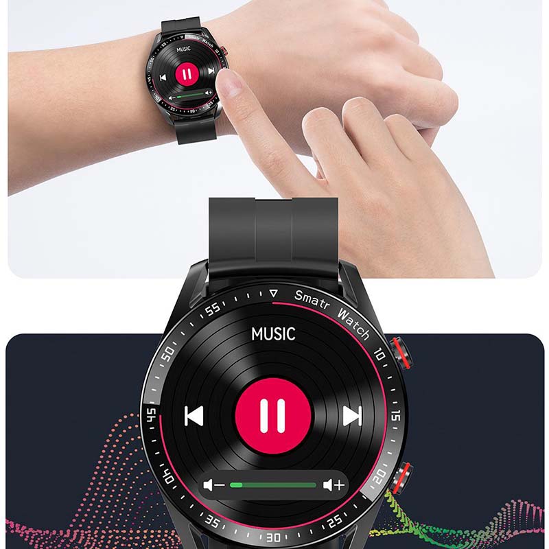 multifunktionale Smartwatch, Gesundheitsüberwachung, Kunststoff, Silikon-5