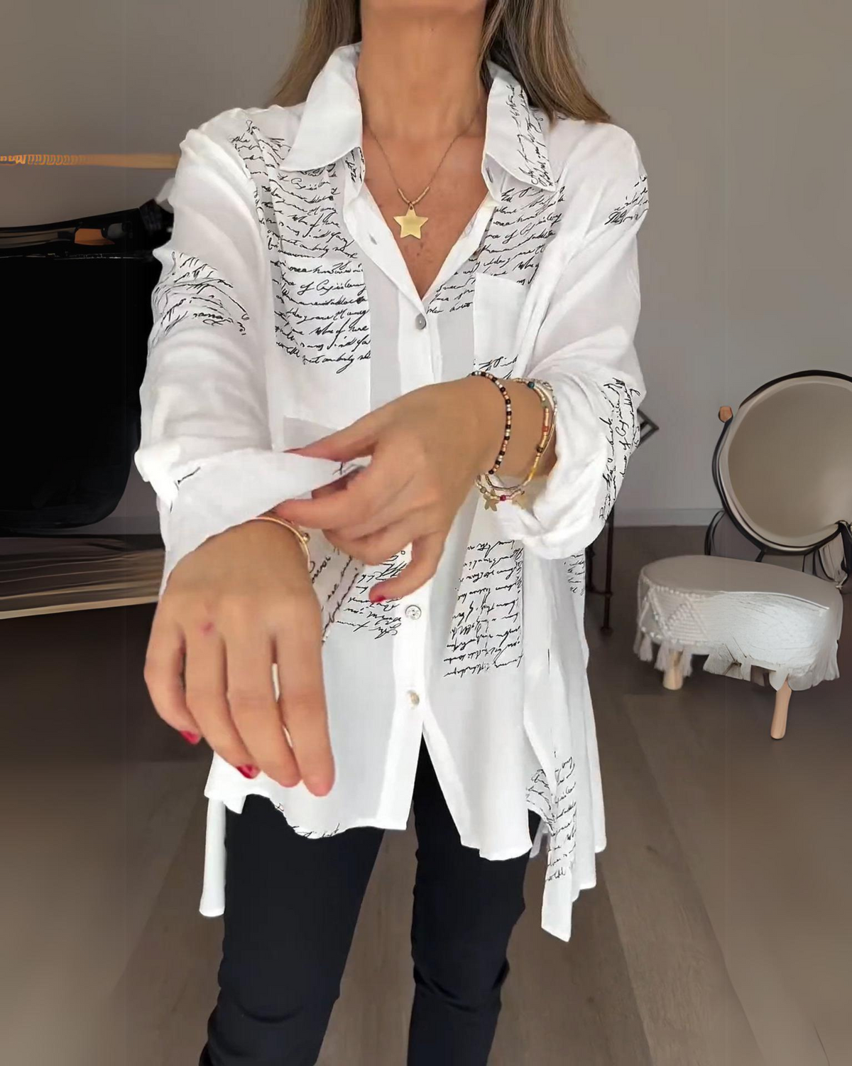 Damenbluse mit taillierter Passform und atmungsaktivem Design – weicher Stoff für Komfort und Stil 7