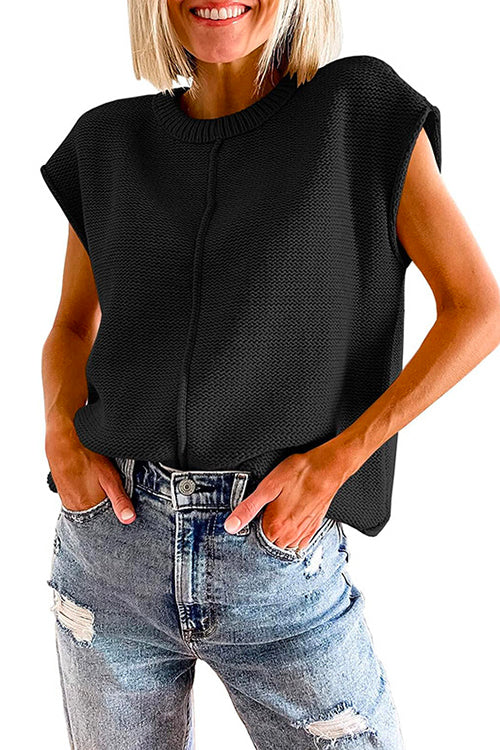 Damen-T-Shirt, kurzärmeliger runder Halsausschnitt, Baumwolle und Polyester-6
