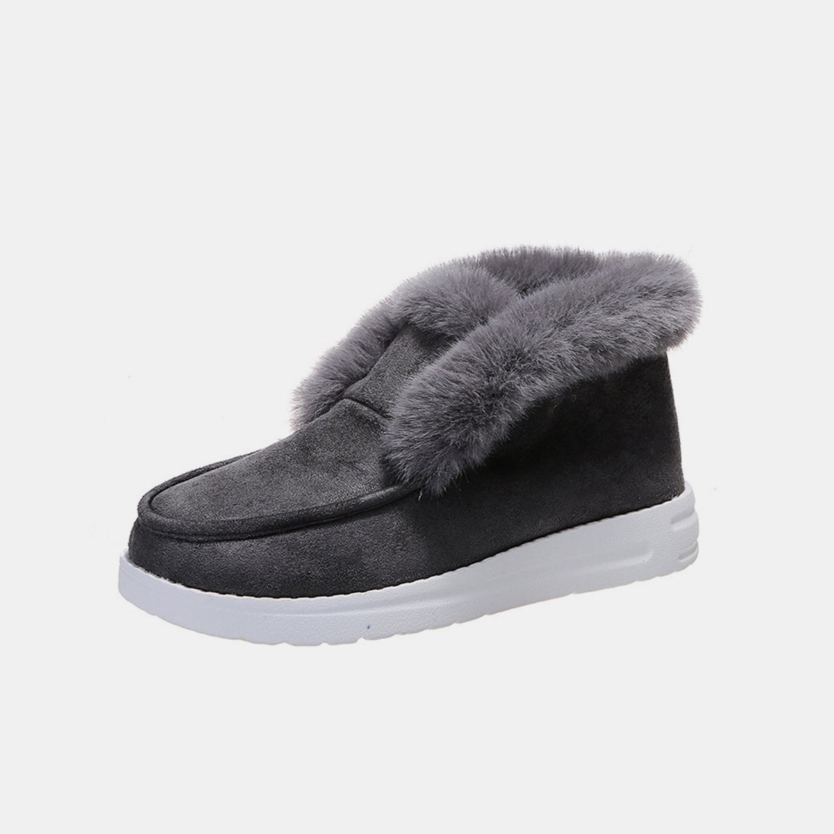 Damen-Schneestiefel, lässiger Stil, Wildleder-6