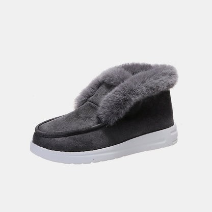 Damen-Schneestiefel, lässiger Stil, Wildleder-6