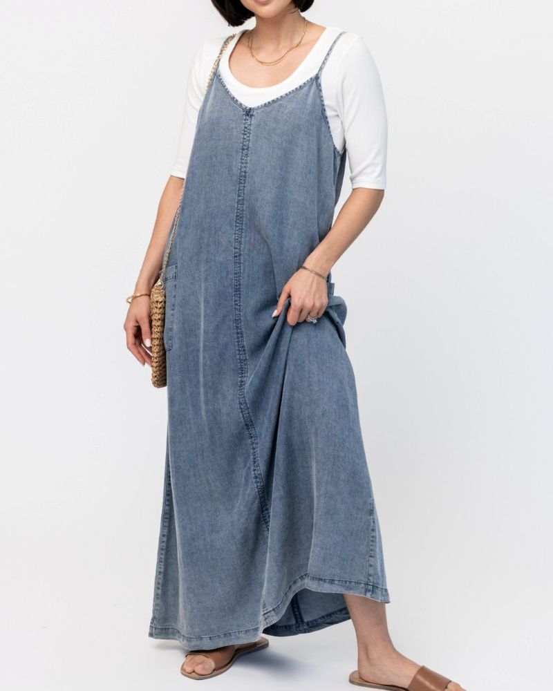 Variant image for Damen-Jeans-Kleid, lässig, schick, aus nachhaltigem Denim-3