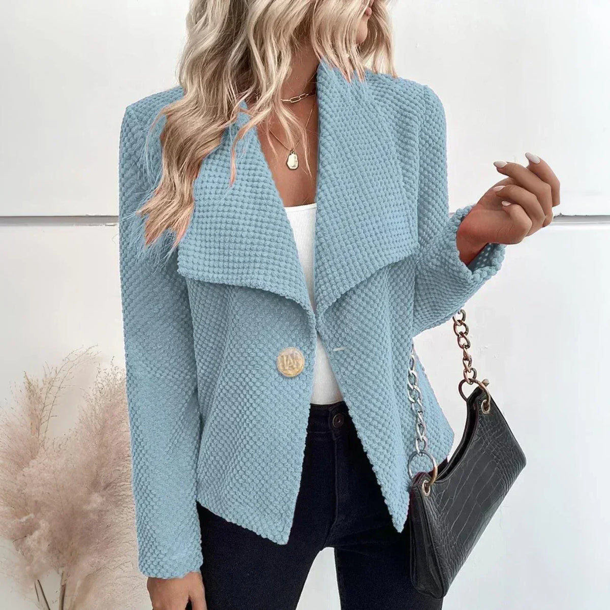 Wasserabweisende Damenjacke Modern Polyester Mit Taschen 1