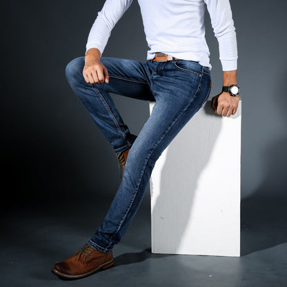 Damen Schmal geschnittene Jeans Stretch Denim-1