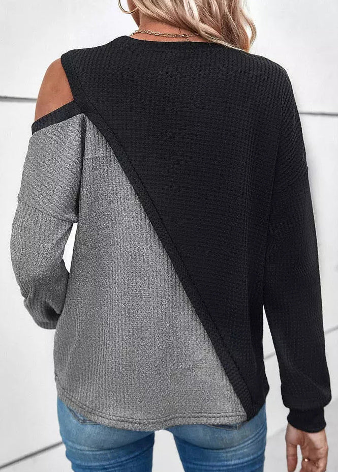 Damen-Pullover, mit Rundhals lange Ärmel, weiches Material-3