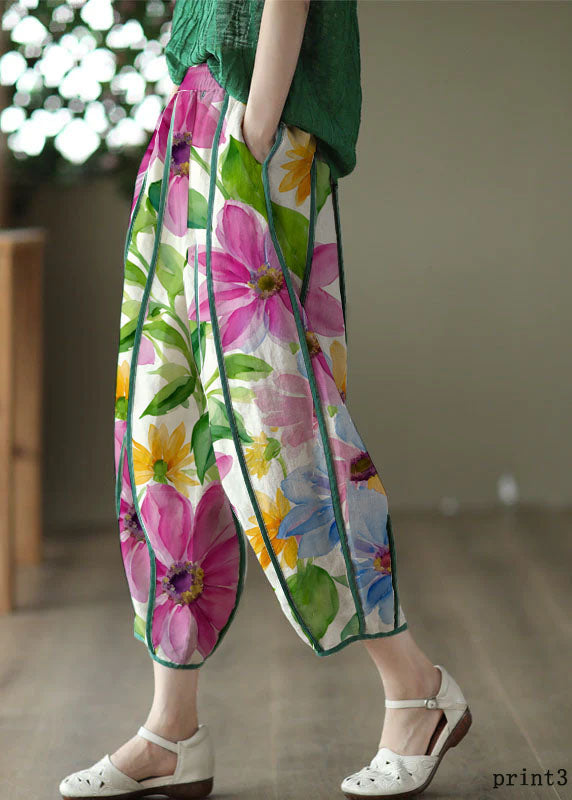 Schicke Damenhosen mit hoher Taille, bequem, aus 100 % Baumwolle 1