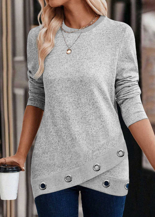 Damen-Pullover, Rundhals, Samt, modernes Design-1