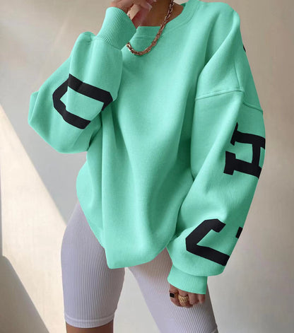 Variant image for Damen-Oversize-Pullover, runder Ausschnitt, weiche Faser-43