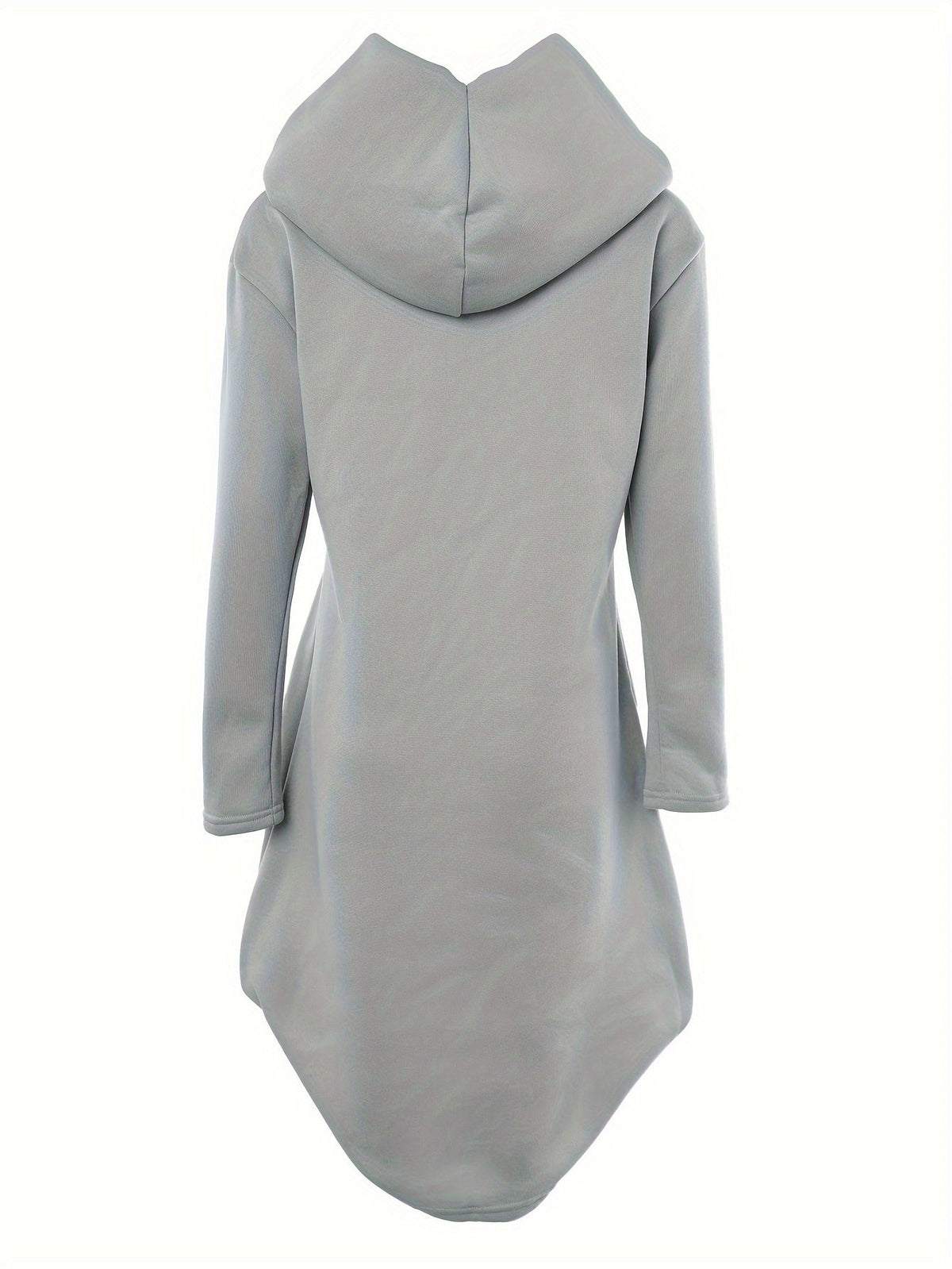 Damen-Hoodie-Kleid in Midi-Länge aus 100 % Baumwolle-5
