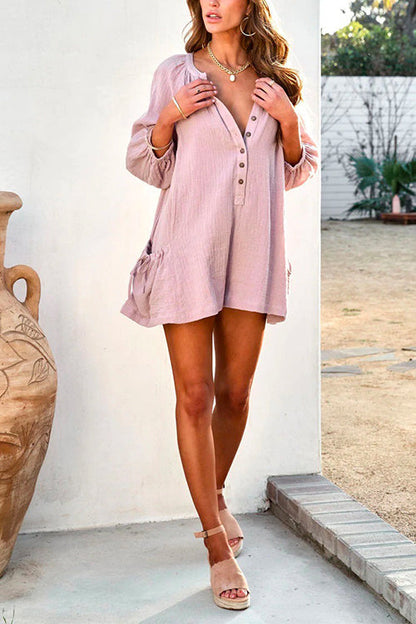 Variant image for Damen-Shorts, mit Knöpfen und Taschen, aus Baumwolle und Polyester-Mischung-17
