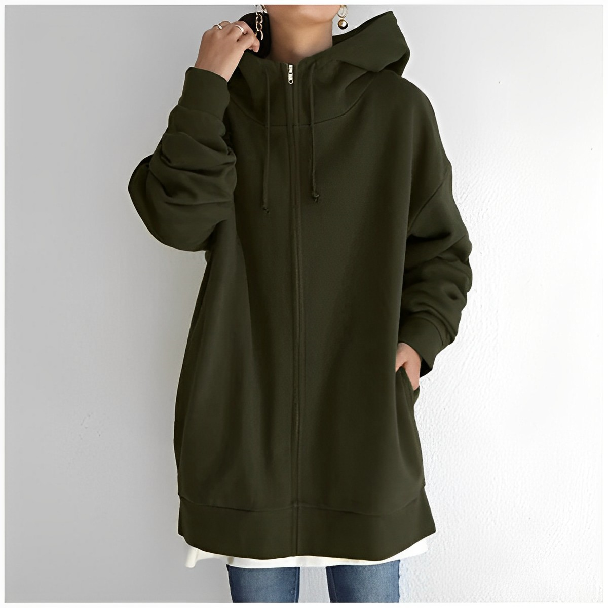 Damen-Hoodie aus weichem Material – lässige Passform mit Kapuze, perfekt für den Alltag und Ausflüge 14