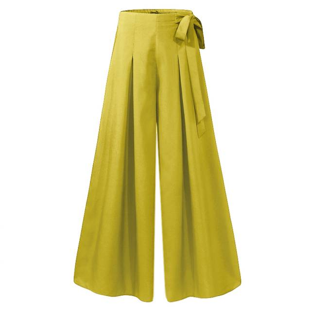 Variant image for Damen-Hose, hohe Taille, leichtes Polyester, Spandex, schick, mit elastischem Bund-2