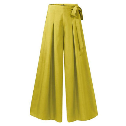 Variant image for Damen-Hose, hohe Taille, leichtes Polyester, Spandex, schick, mit elastischem Bund-2