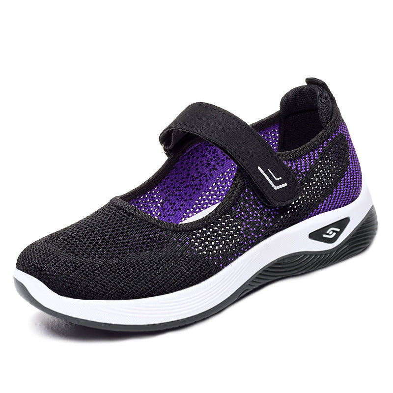 Damen-Sneakers, gepolstertes Mesh, atmungsaktiv, synthetisch-4