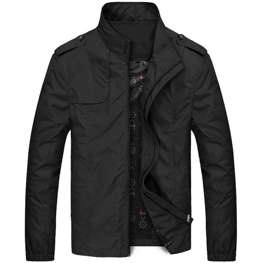 Herrenjacke, leichtes Polyester, trendiges Design-1