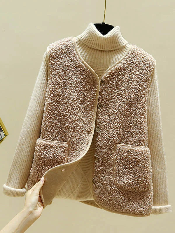Variant image for Damen-ärmelloser Cardigan, Lammwolle-4