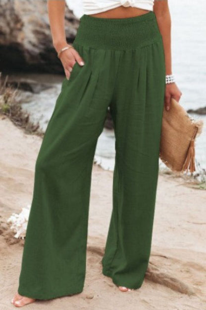 Damen-Hose, mit elastischem Bund, schick, leicht und atmungsaktiv-4