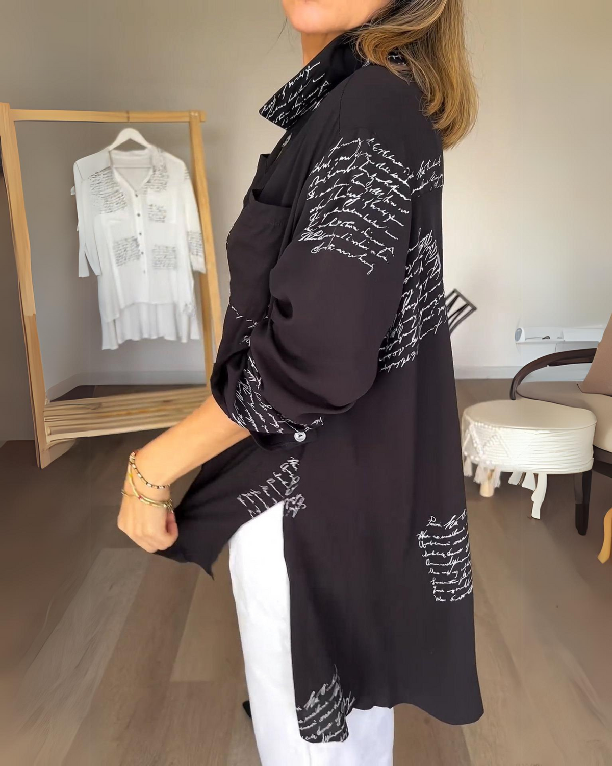 Damenbluse mit taillierter Passform und atmungsaktivem Design – weicher Stoff für Komfort und Stil 6