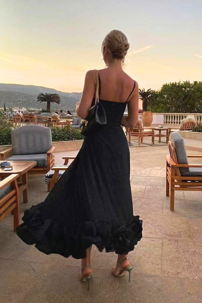Damen-Midikleid, zeitlos, leichtes Material, elegante Silhouette-2