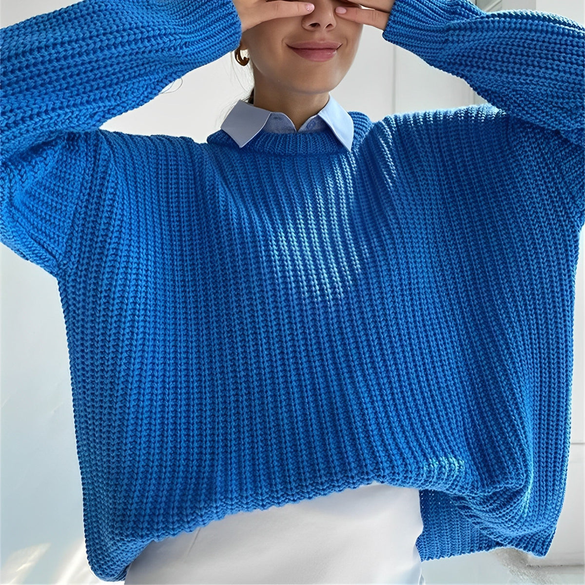 Variant image for Herren-Pullover, locker, Strickacryl für, klassisches Design-22