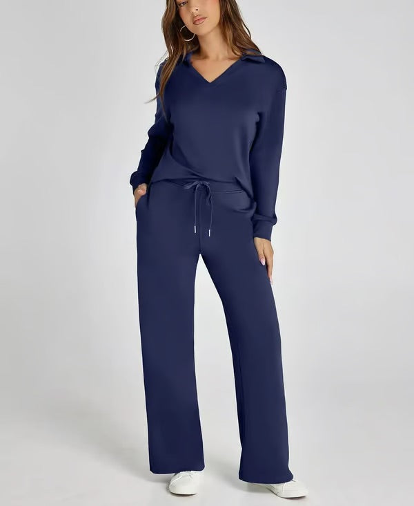 Damen-Lounge-Set (zweiteilig) aus weicher Stoffmischung – lockere Passform, übergroße Silhouette, Größen XS bis 3XL 13