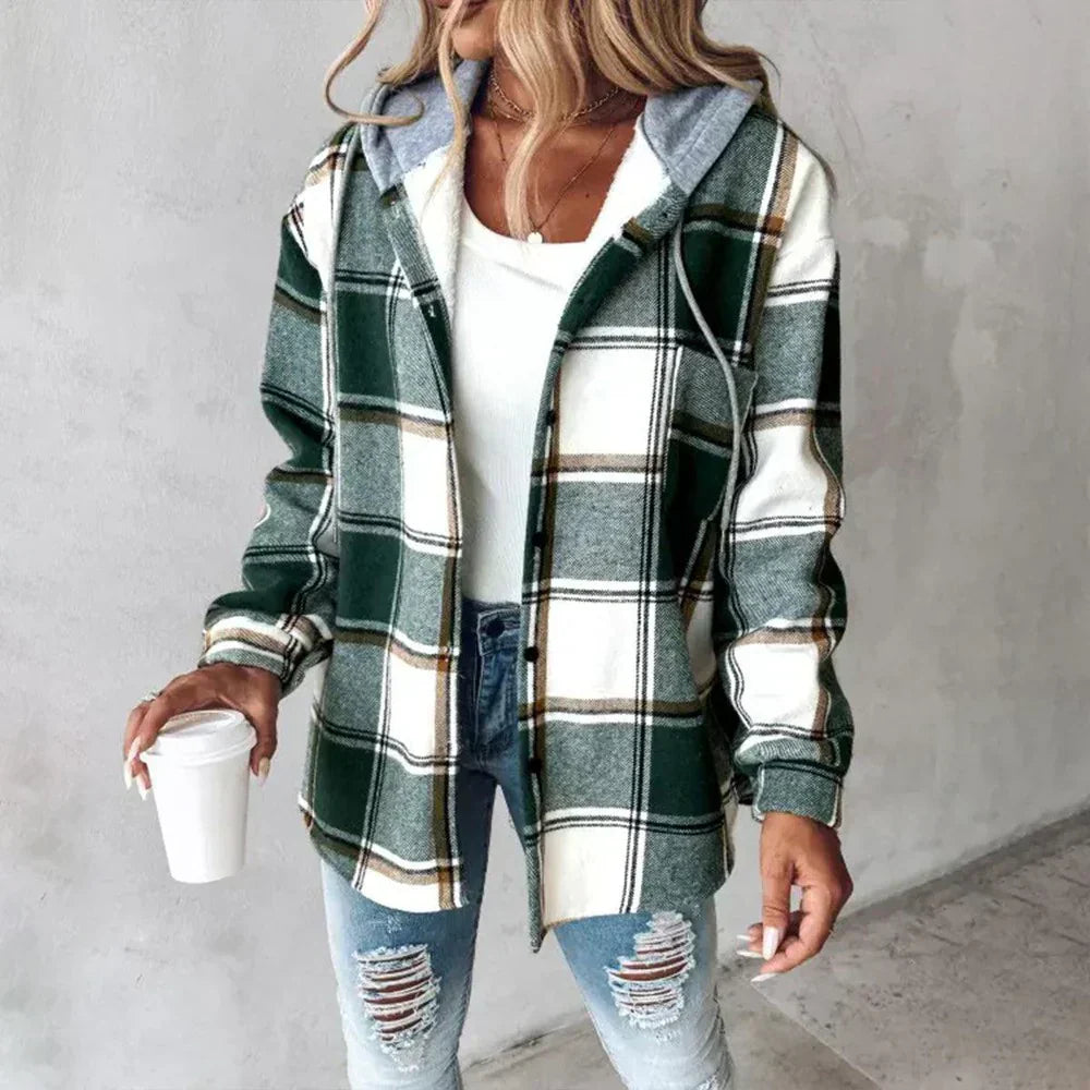 Variant image for Damen-Kapuzenpullover Print-Design Baumwolle Komfort-1