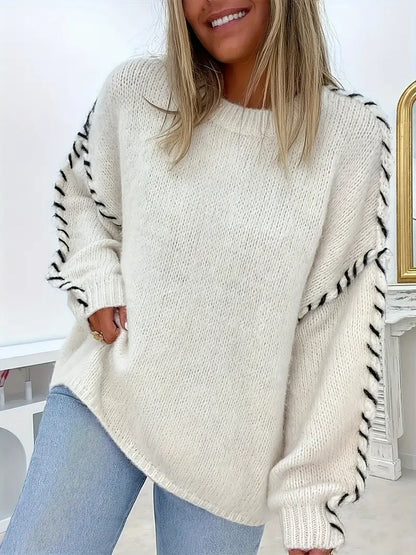 Damen Winterpullover Lockere Passform Isolierendes Material 5