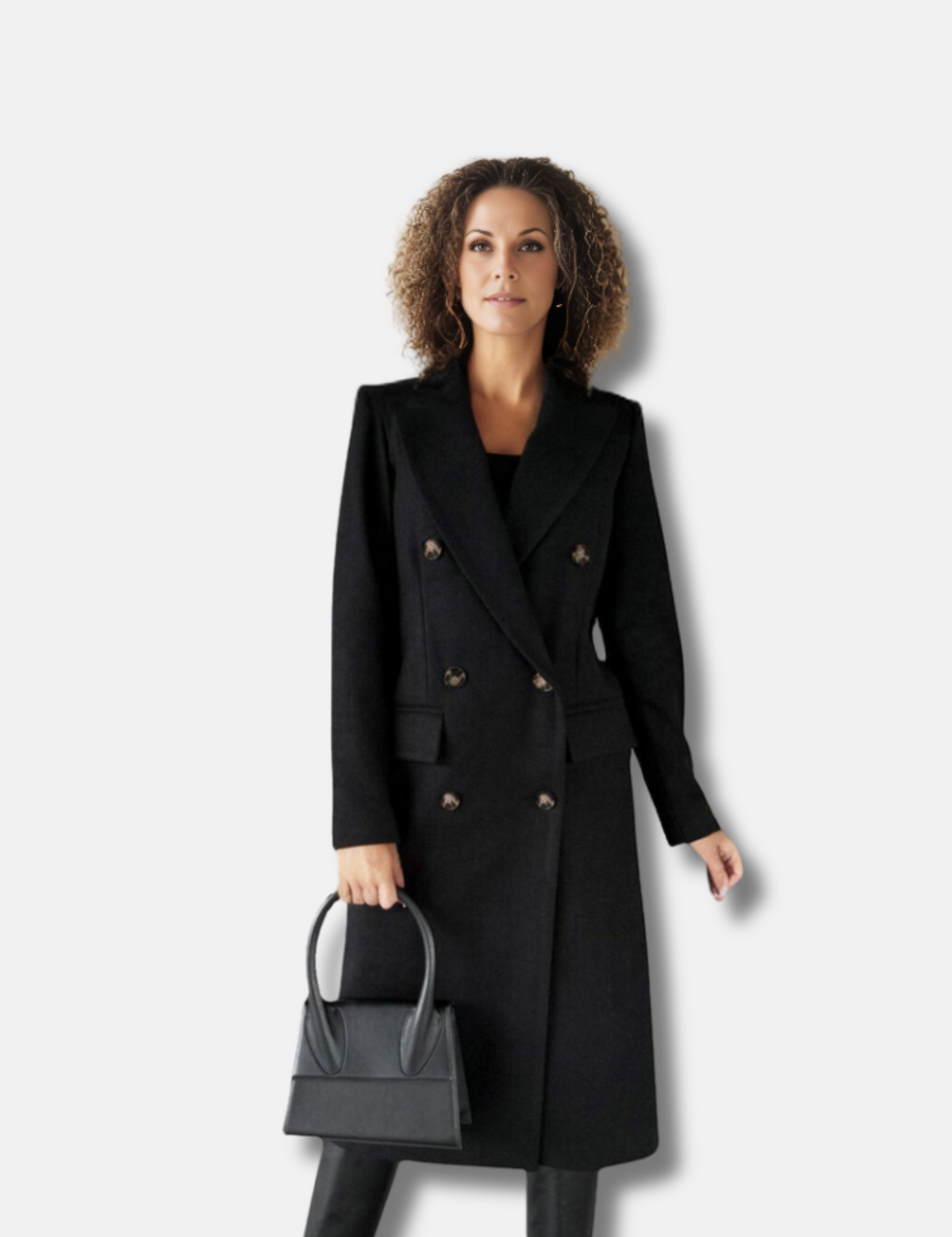 Damenjacke aus Wolle mit doppelknöpfigem Design – zeitloser Stil für Herbst und Winter, bequeme Passform und elegante Silhouette 2