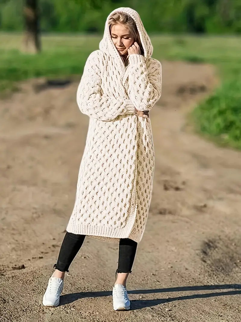 Langarm-Freizeitpullover für Damen mit offenem Design aus weichem Stoff – elegant und bequem für Herbst und Winter 6