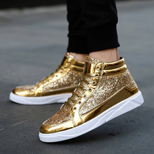 Herren-Sneakers, schimmernd, Effekt, robustes Design, flexibeler Komfort-1