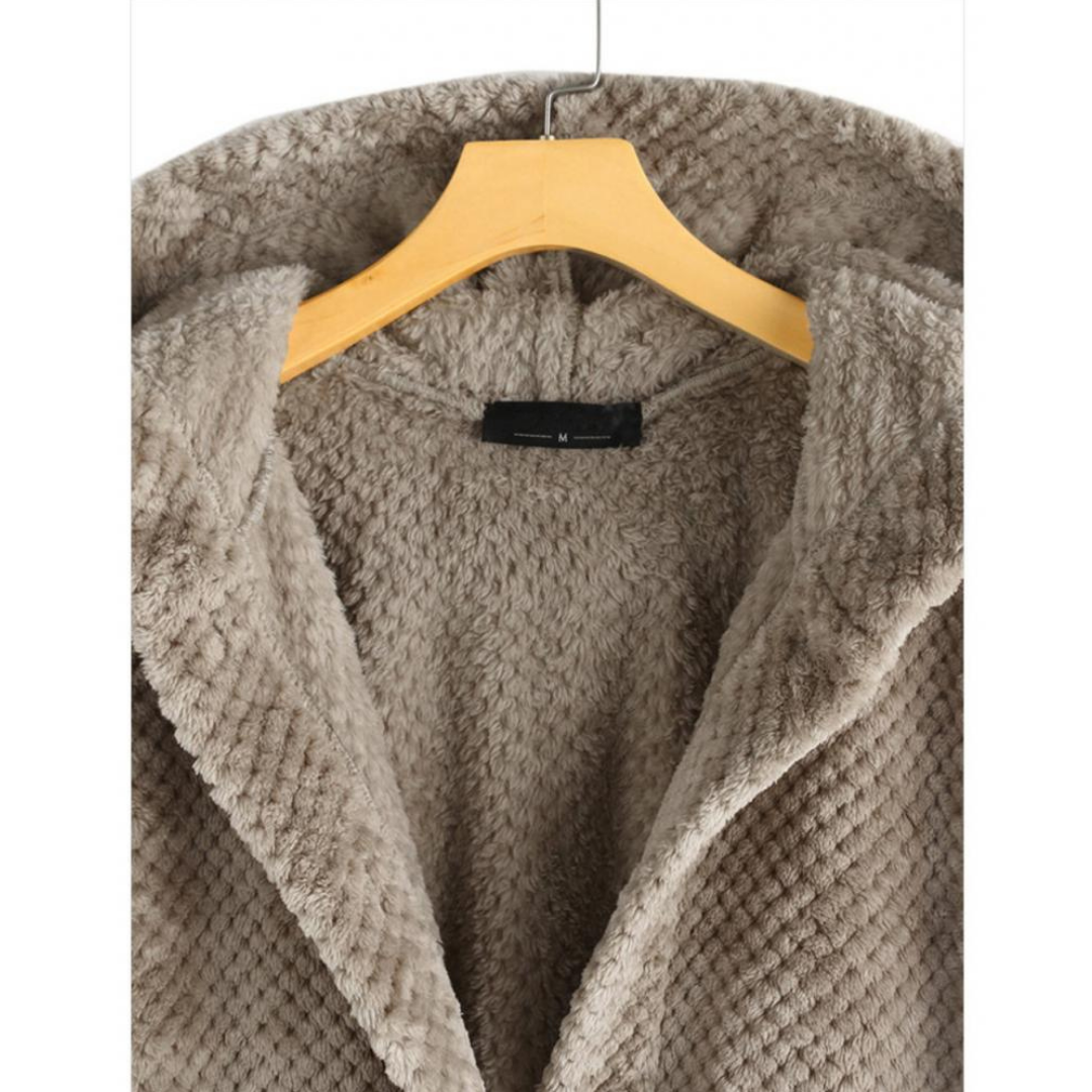 Damen-Fleecejacke, wendbar, mit Kapuze, weiches Polyester-5