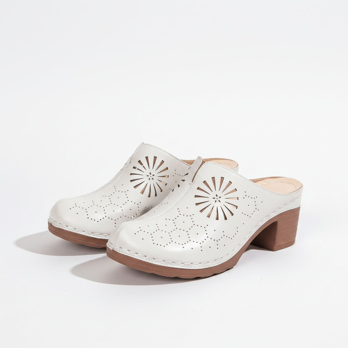 Damen-Clogs, offen, modern, Kunstleder, ergonomisches Design