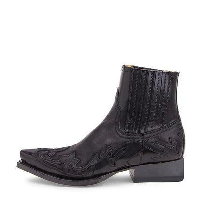 Variant image for Damen-Cowboy-Stiefel, kurzes Leder, trendiges Design-15