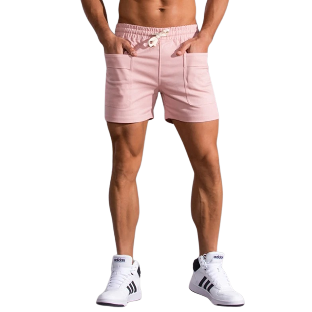 Damen-Shorts, Boho, elastischer Bund, Baumwolle-3