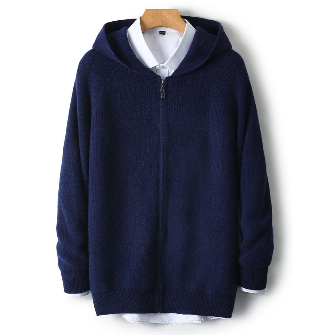 Herren-Winterjacke, mit Kapuze, bequeme Passform, aus robustem Material, Material-4