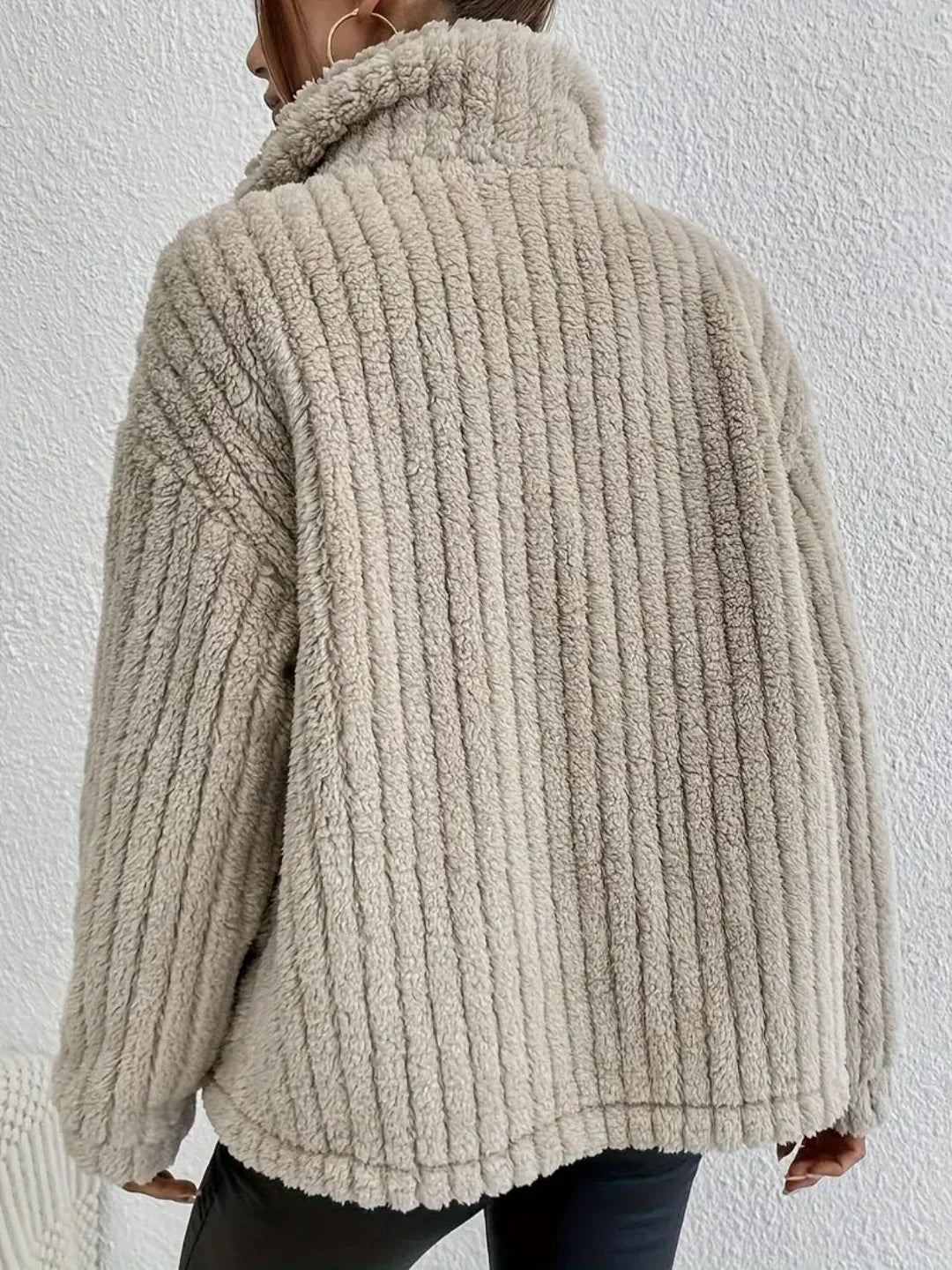 Damenjacke mit Knopfdetails im doppelseitigen Design – elegante Jacke für Damen-3